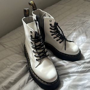 dr. martens 1460 pascal max leather platform boots